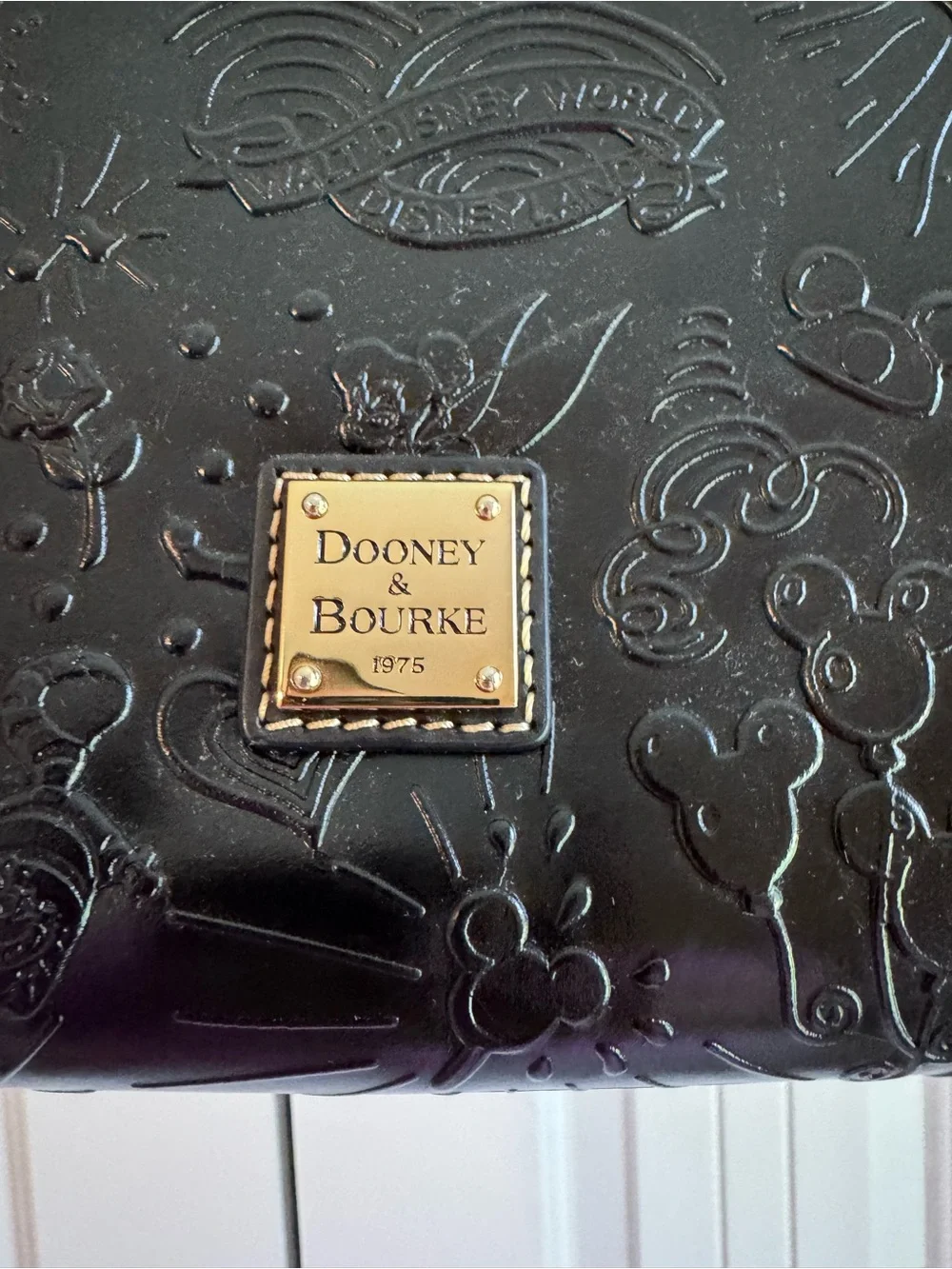 LIKE-NEW - DISNEY PARKS x DOONEY & BOURKE WDW 50th ANNIVERSARY EMBOSSED SATCHEL